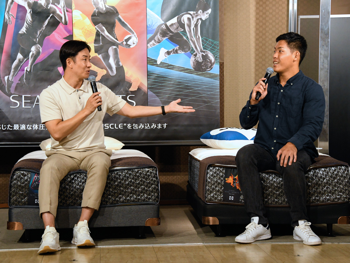 斎藤佑樹さんと丸尾崇真さん